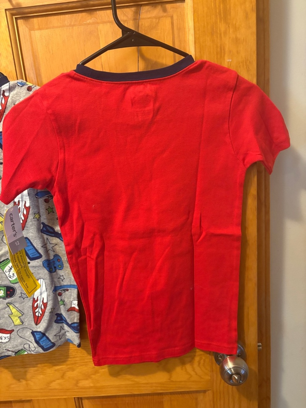 Carter's Boys Short-Sleeve Gaming Pajama Tops - Red & Gray - Picture 12 of 12